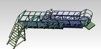 Telescopic gangway in aluminium for boarding on ships